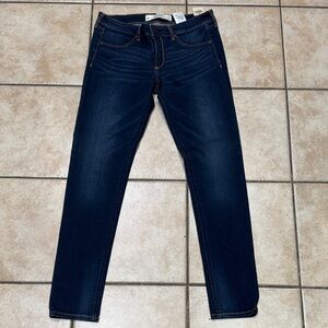 Abercrombie & Fitch women Deep Indigo Slim Jeans w29 / L 29 8 R new with tag 🏷️